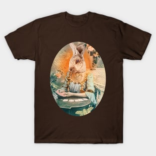 Go Ask Alice White Rabbit blue orange T-Shirt